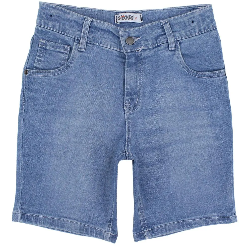 Blaue Jeans-Shorts