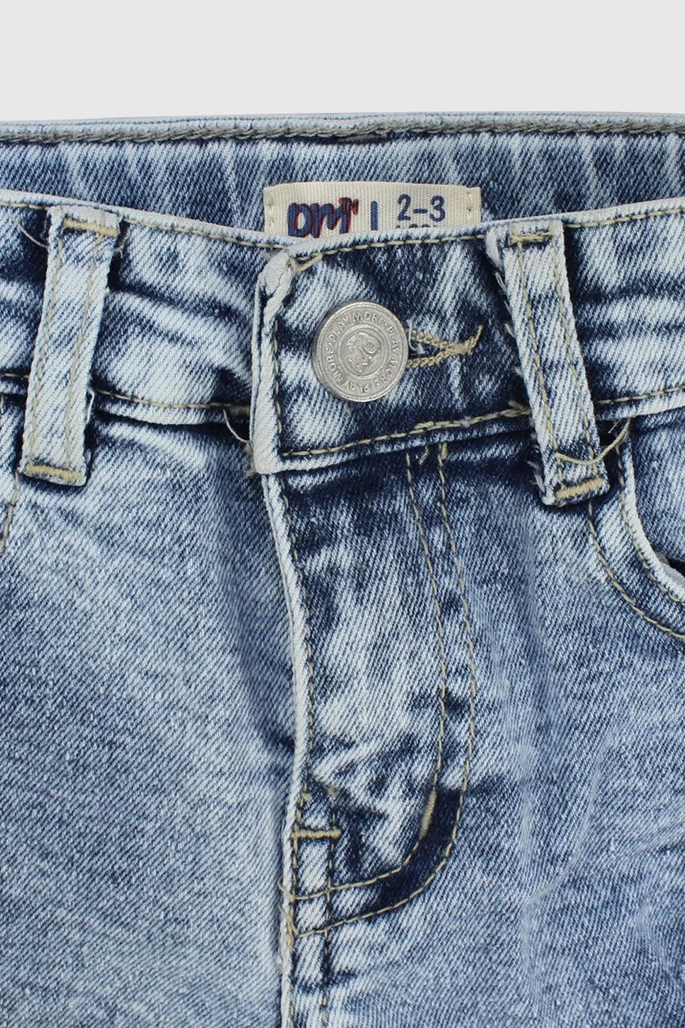 Blaue Zerrissene Jeans-Shorts