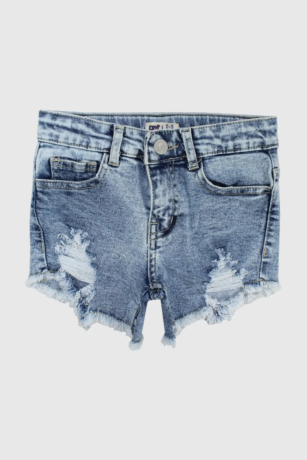 Blaue Zerrissene Jeans-Shorts