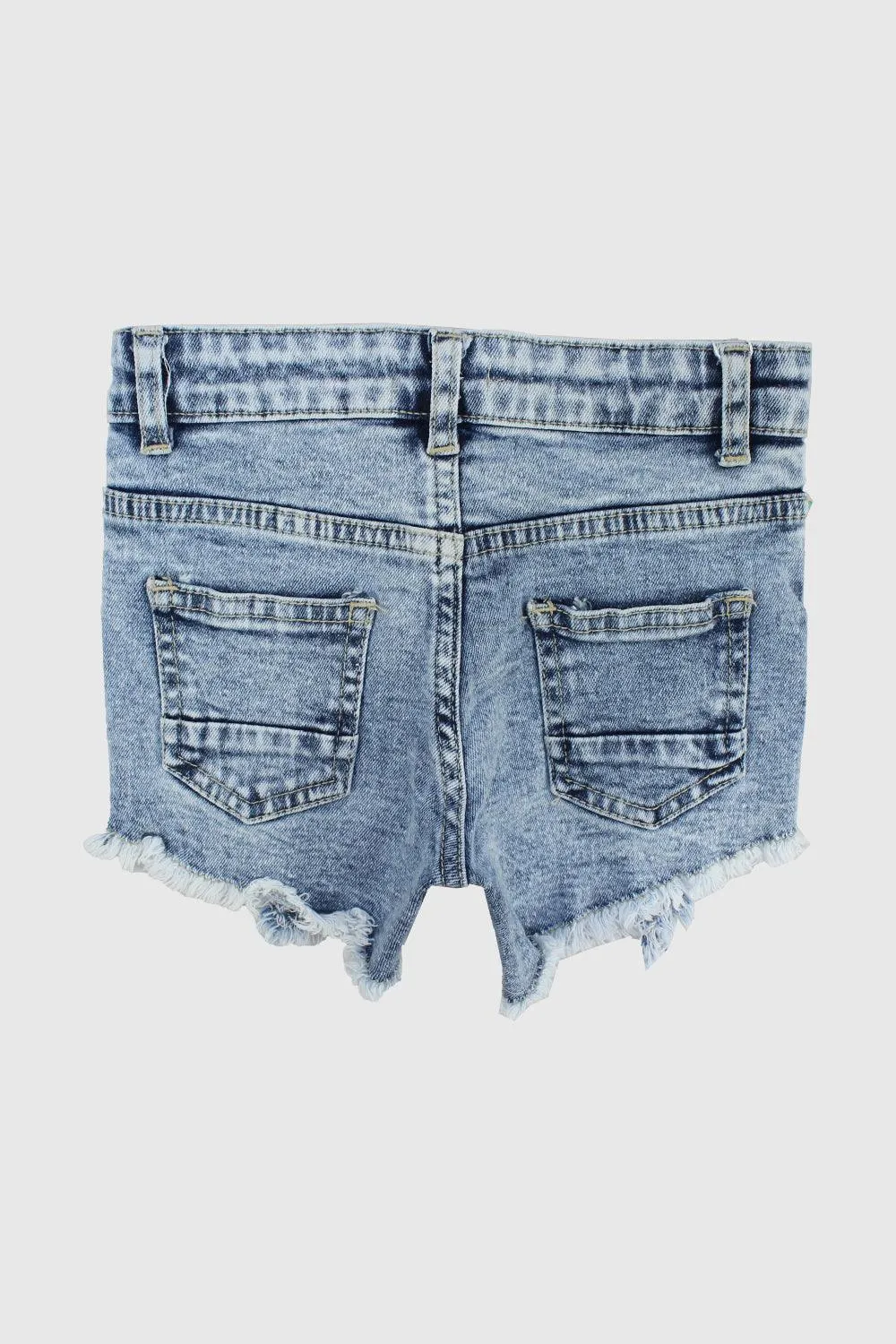 Blaue Zerrissene Jeans-Shorts