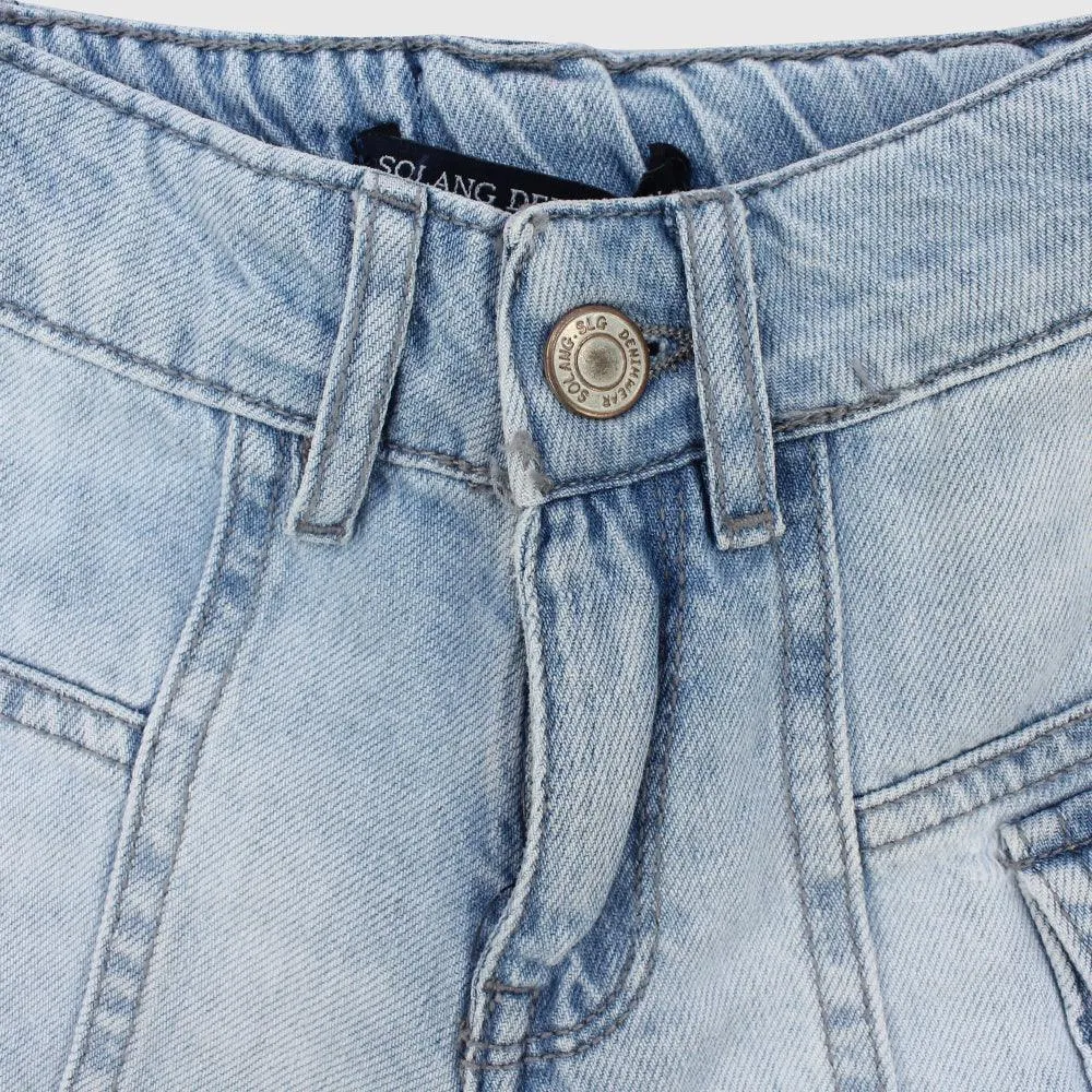 Bläuliche Jeans Shorts