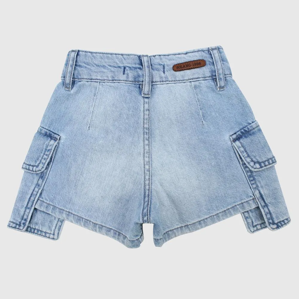 Bläuliche Jeans Shorts