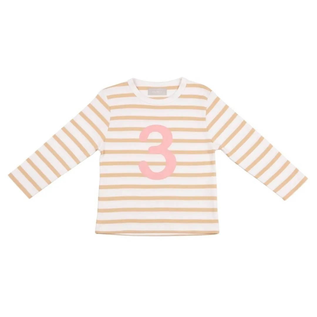Bob & Blossom: Keks & Weißer Bretonischer Gestreifter Pink Nr. 3 T-Shirt