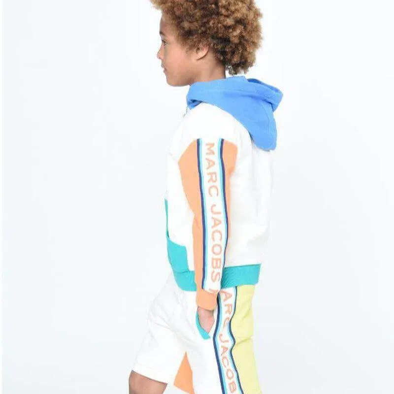 Jungen Beige Farbblock Shorts