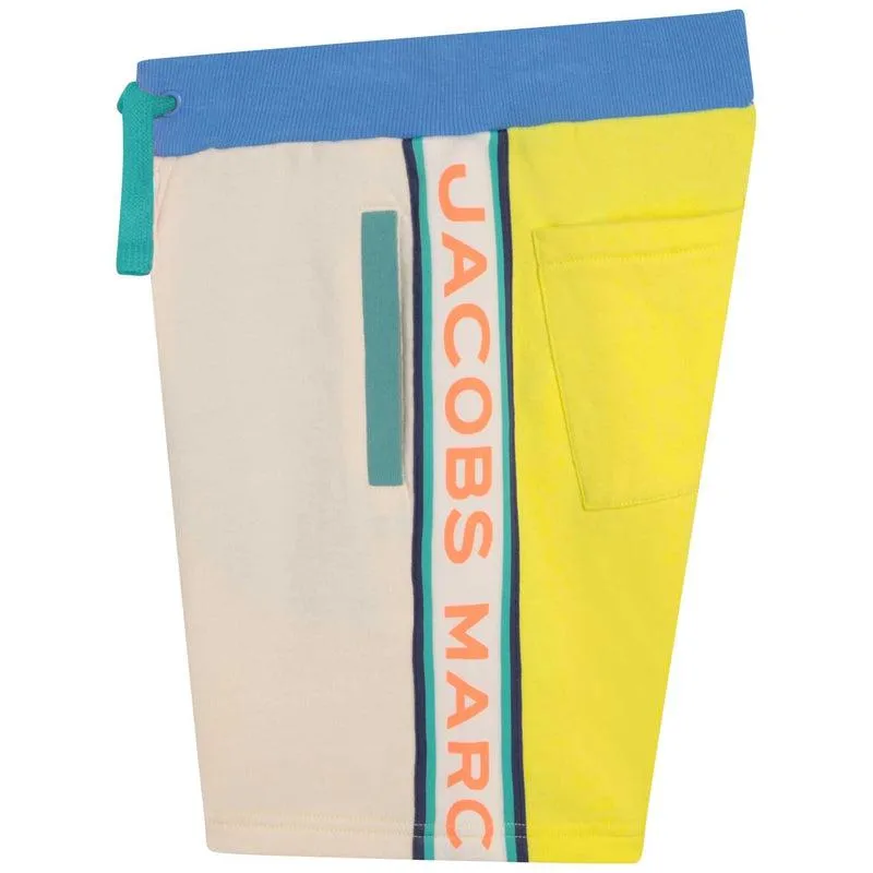 Jungen Beige Farbblock Shorts