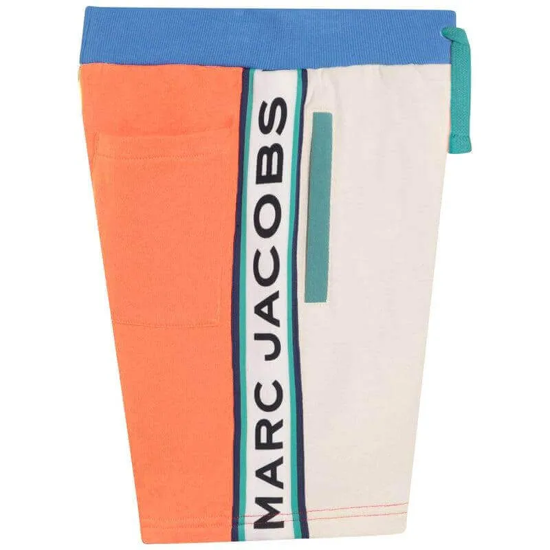 Jungen Beige Farbblock Shorts