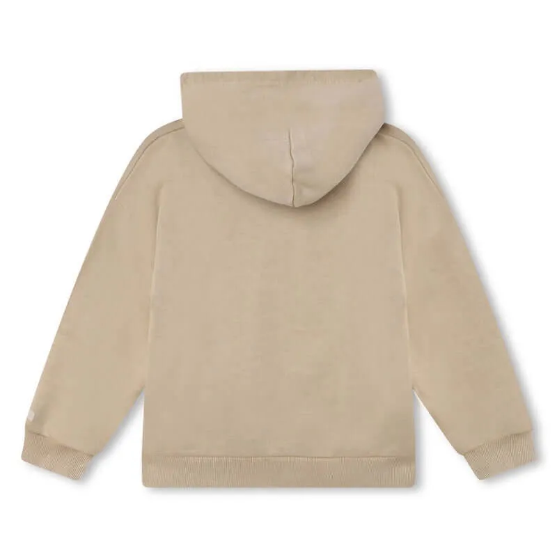Jungen Beige Kapuzenpullover