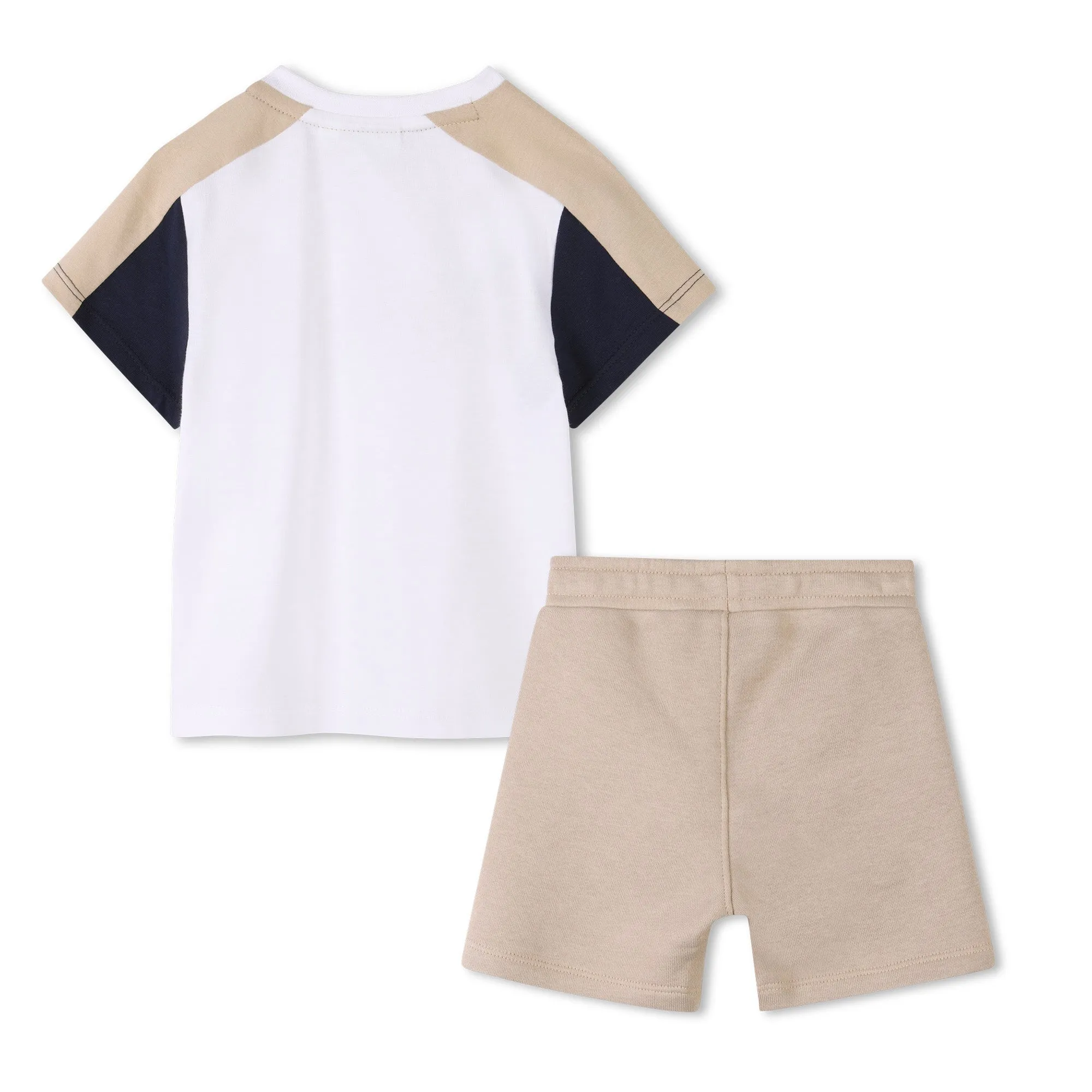 Beige Kurzarm-Set für Jungen