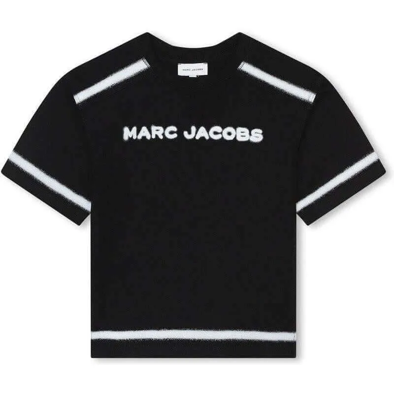 Jungen Schwarz & Weiß Kurzarm T-Shirt