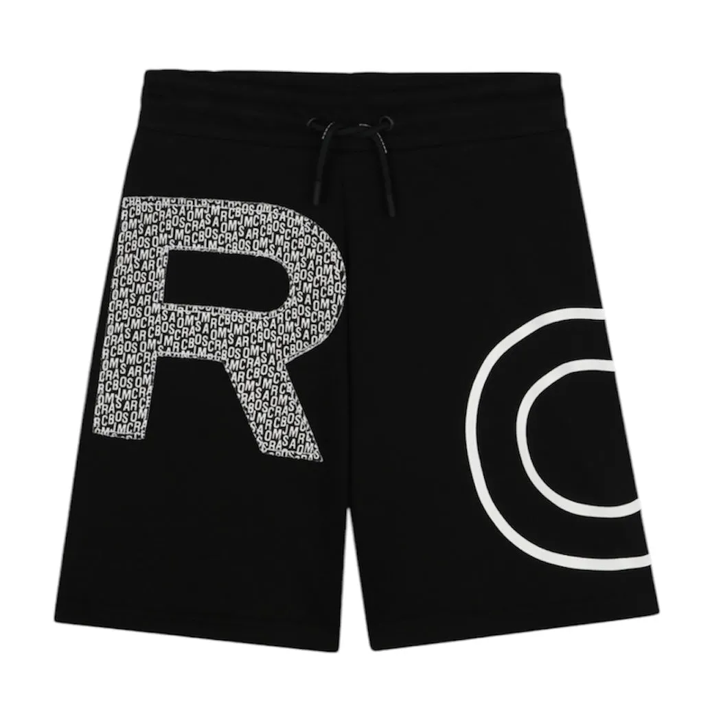 Jungen Schwarze Bermuda-Shorts