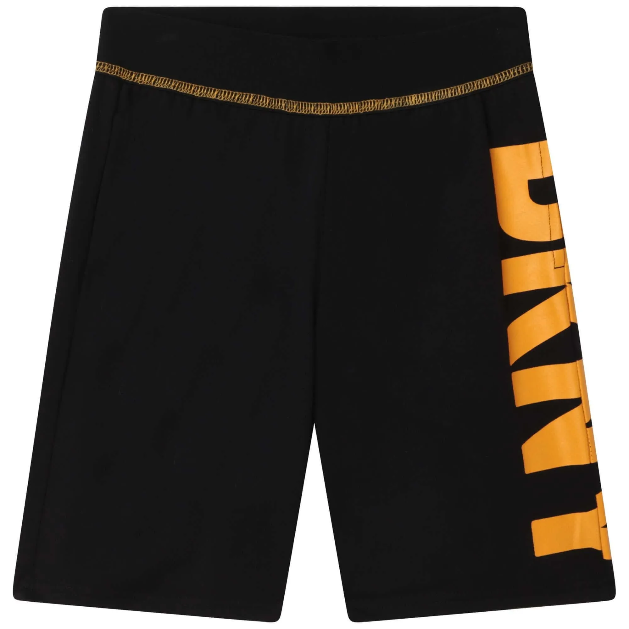 Jungen Schwarze Baumwoll-Logo Shorts