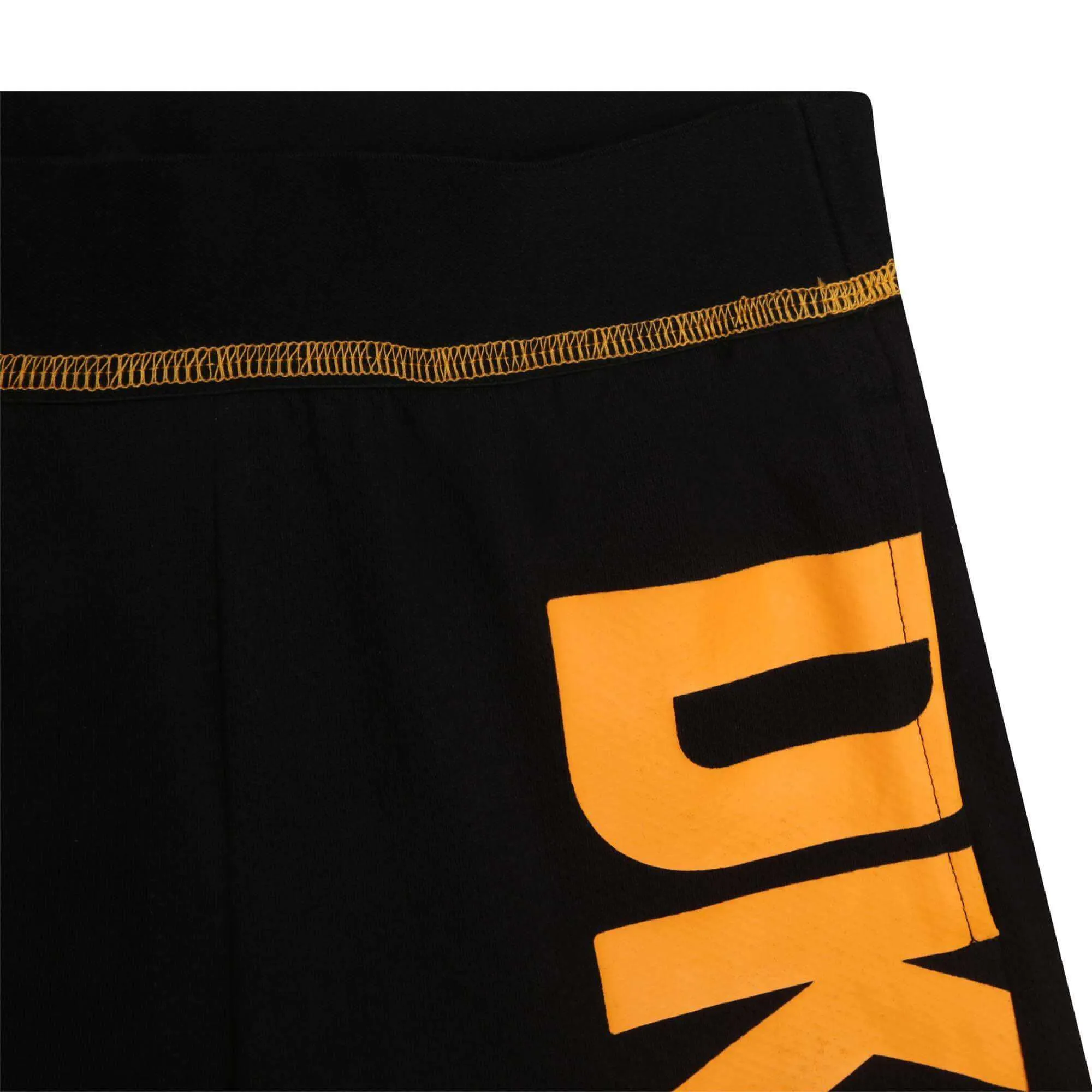 Jungen Schwarze Baumwoll-Logo Shorts