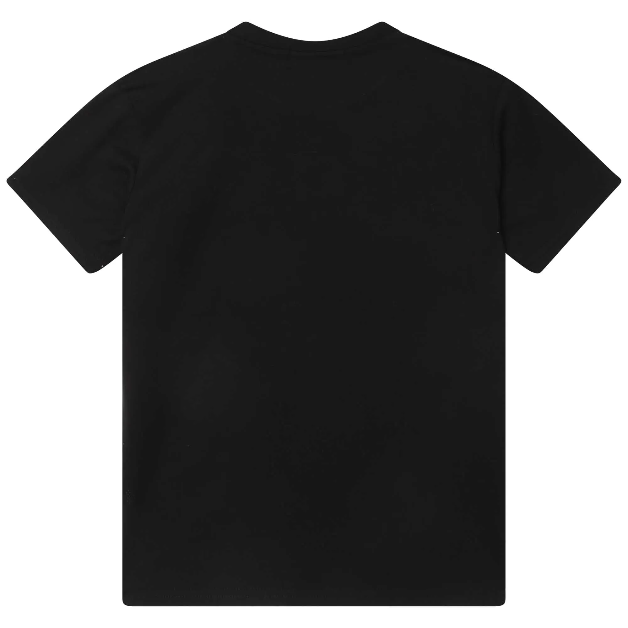 Jungen Schwarzes Baumwoll-Logo T-Shirt
