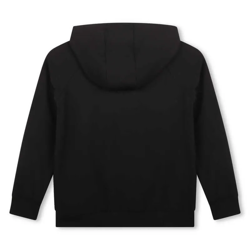 Jungen Schwarz Halbzip-Pullover