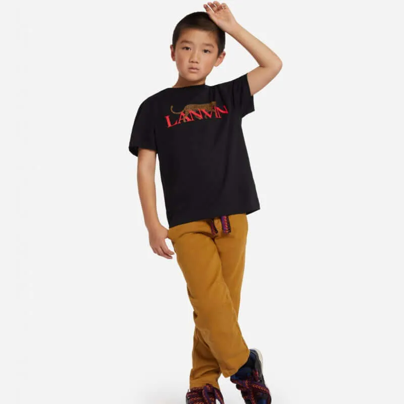 Jungen Schwarzes Hobo-Katzen T-Shirt