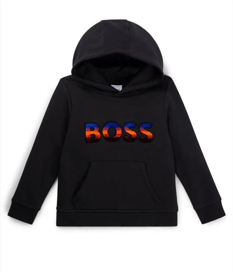 Jungen Schwarze Kapuzenjacke