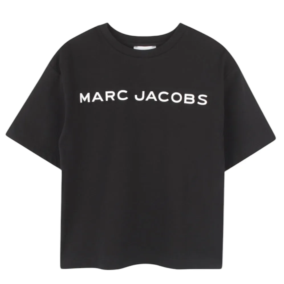 Jungen Schwarzes Logo T-Shirt