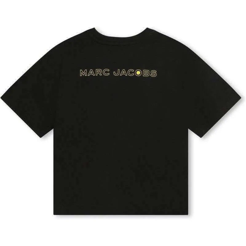 Jungen Schwarzes Marc Jacobs X Smileyworld T-Shirt