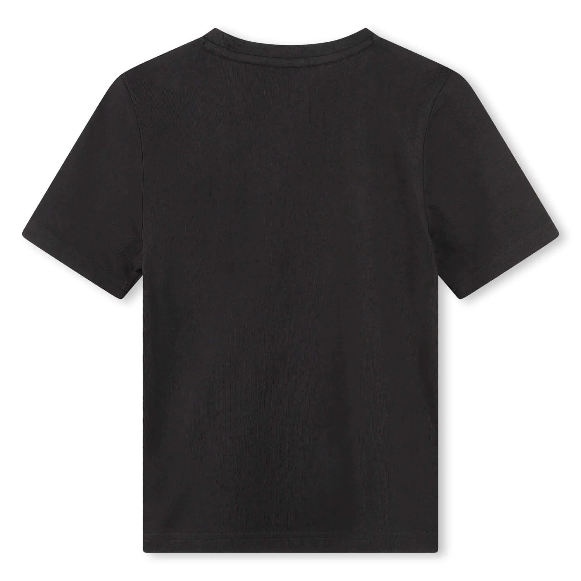 Jungen Schwarz Gemischtes Druck Logo T-Shirt