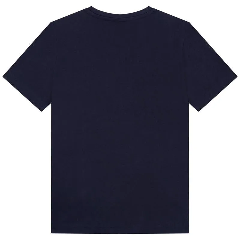 Jungen Schwarz Bedrucktes T-Shirt
