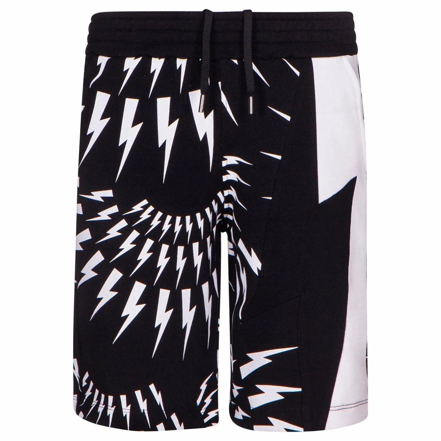 Jungen Black Thunderbolt Shorts