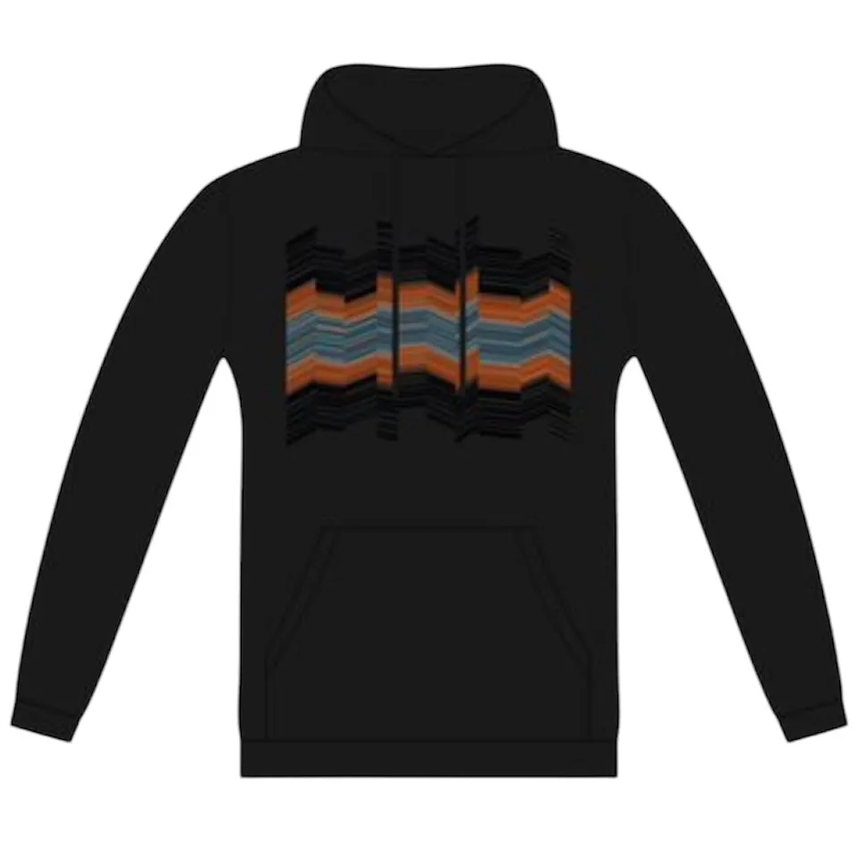 Jungen Schwarz Welle Kapuzenpullover