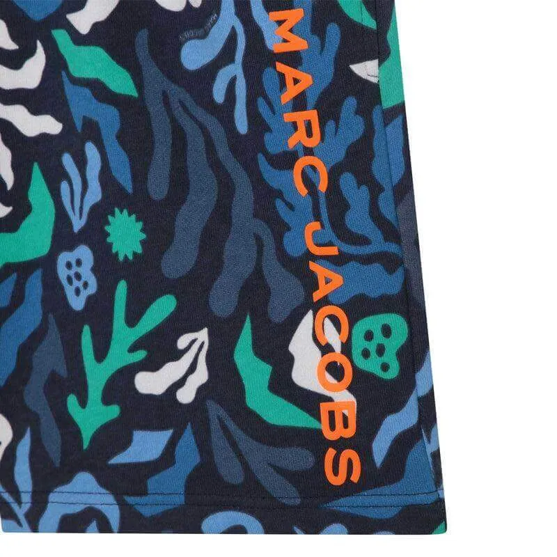 Jungen Blaue Algen-Print Shorts