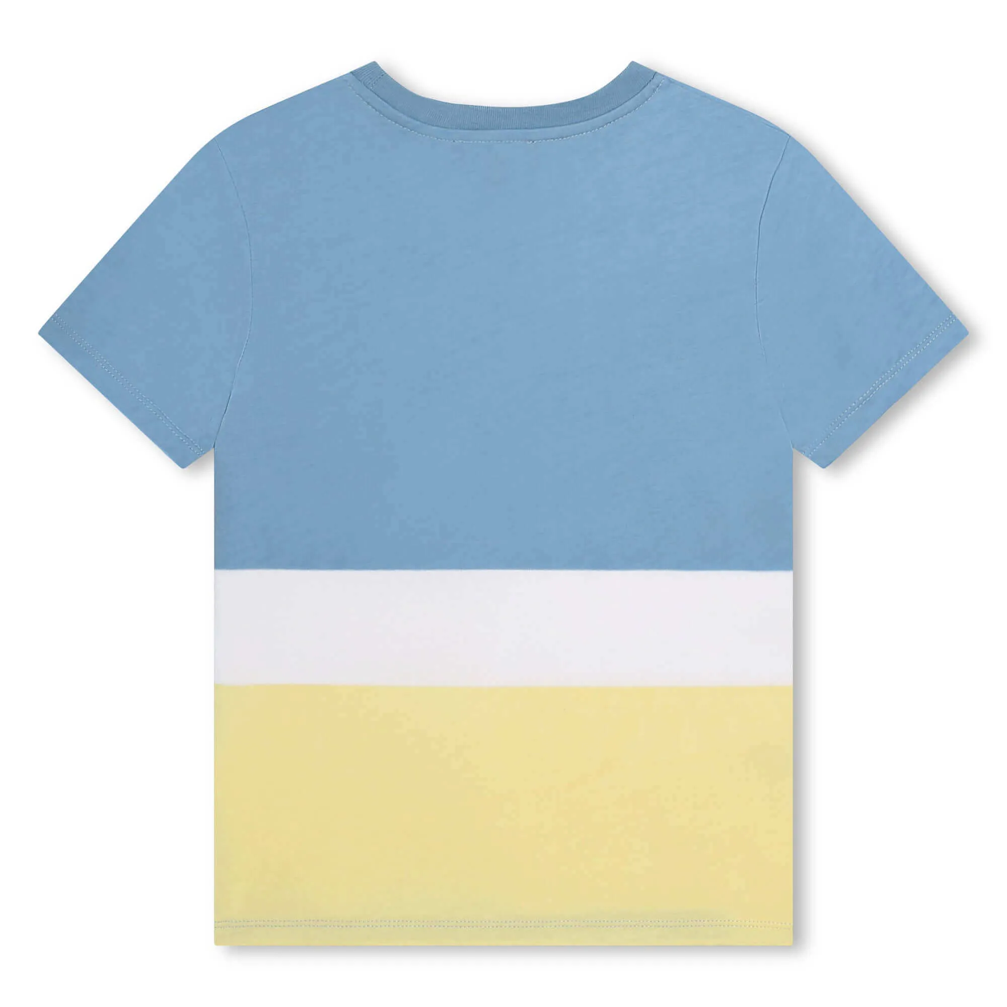 Jungen Blau & Zitrone Block T-Shirt