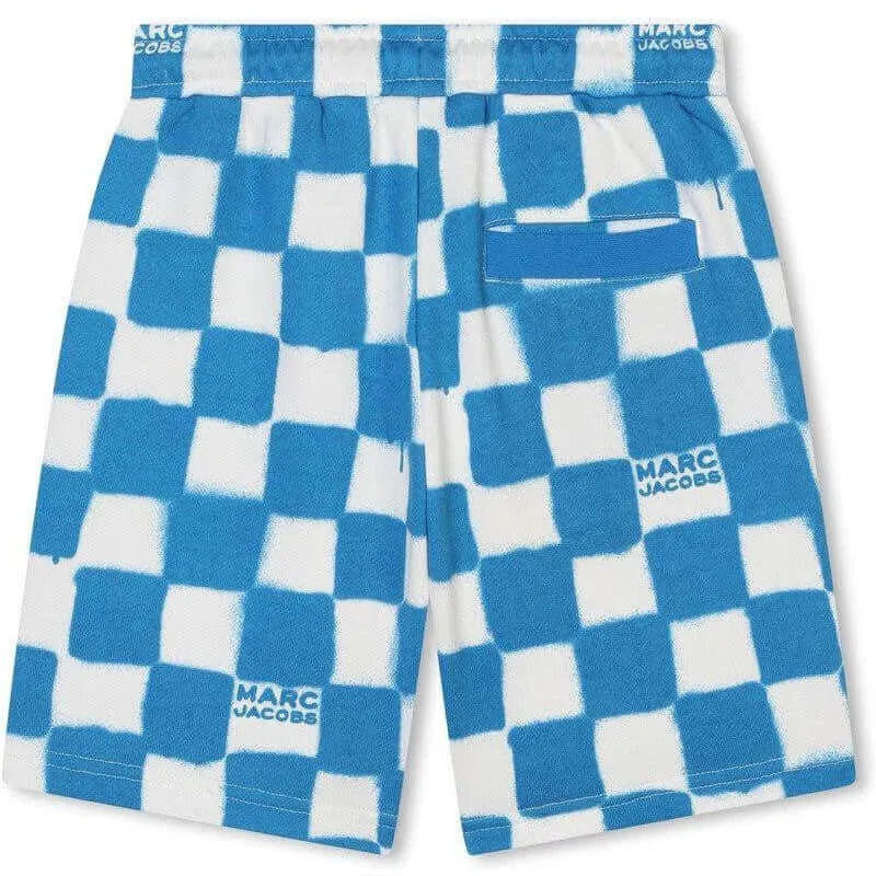 Jungen Kurze Hose in Blau & Weiß kariert