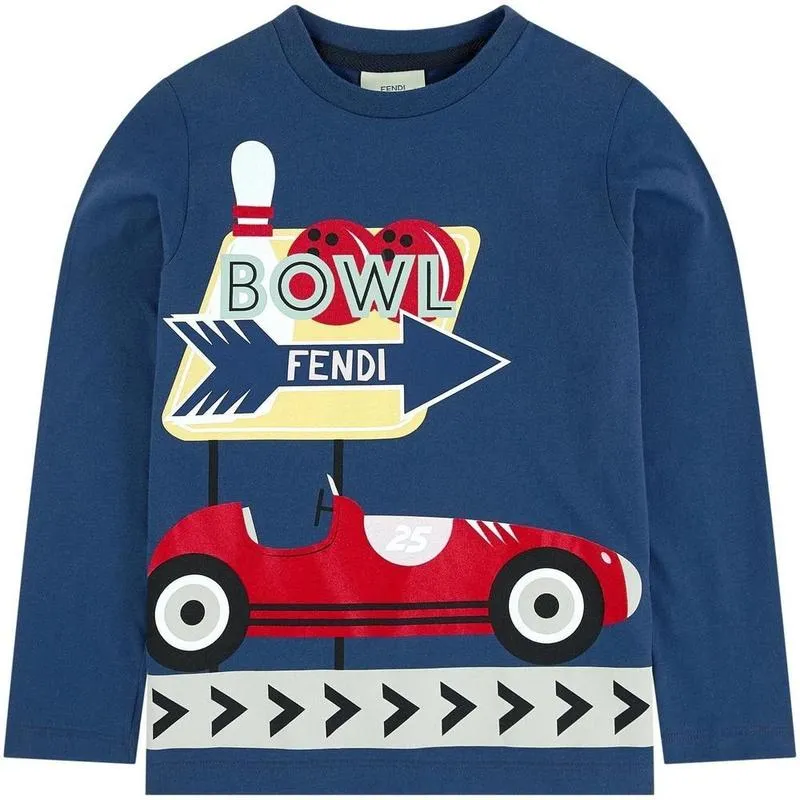Jungen Blaue Schüssel T-Shirt