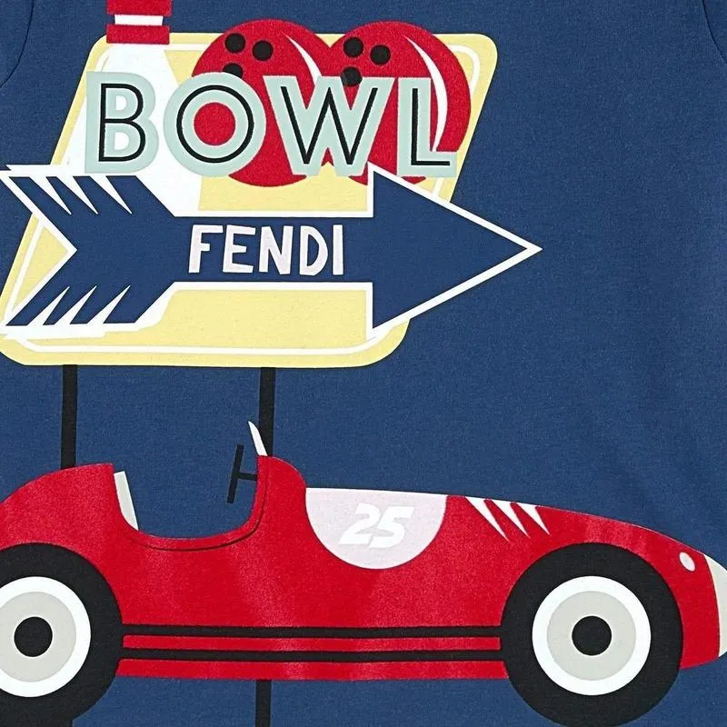 Jungen Blaue Schüssel T-Shirt