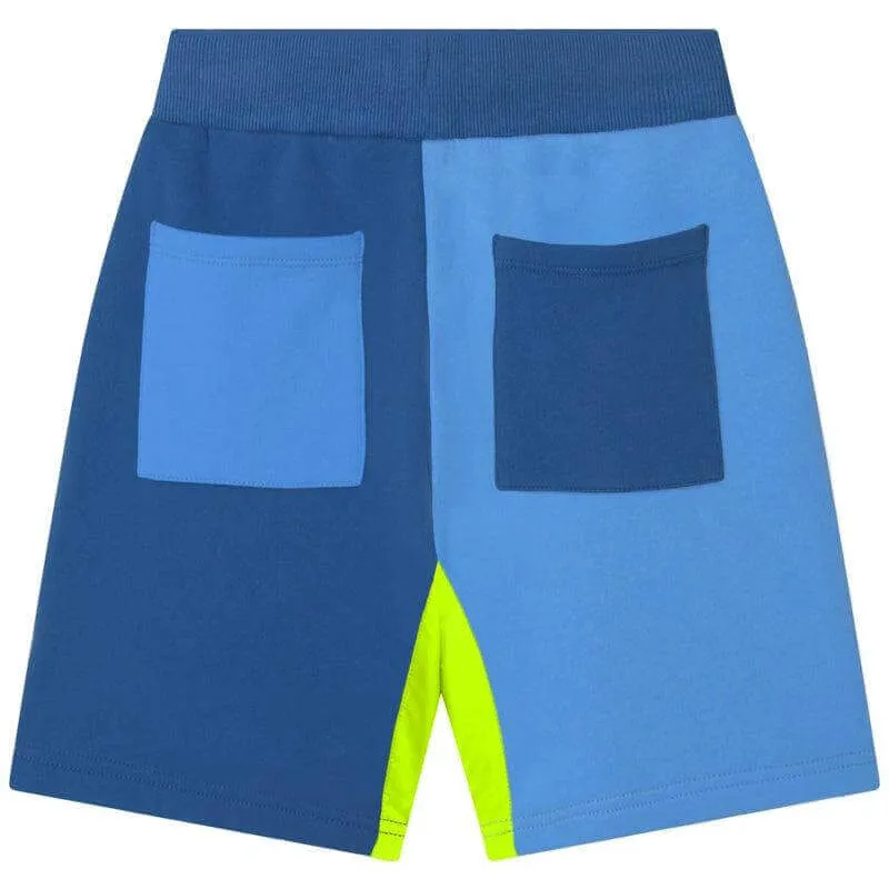 Jungen Kurze Hose mit Blauem Farbblock