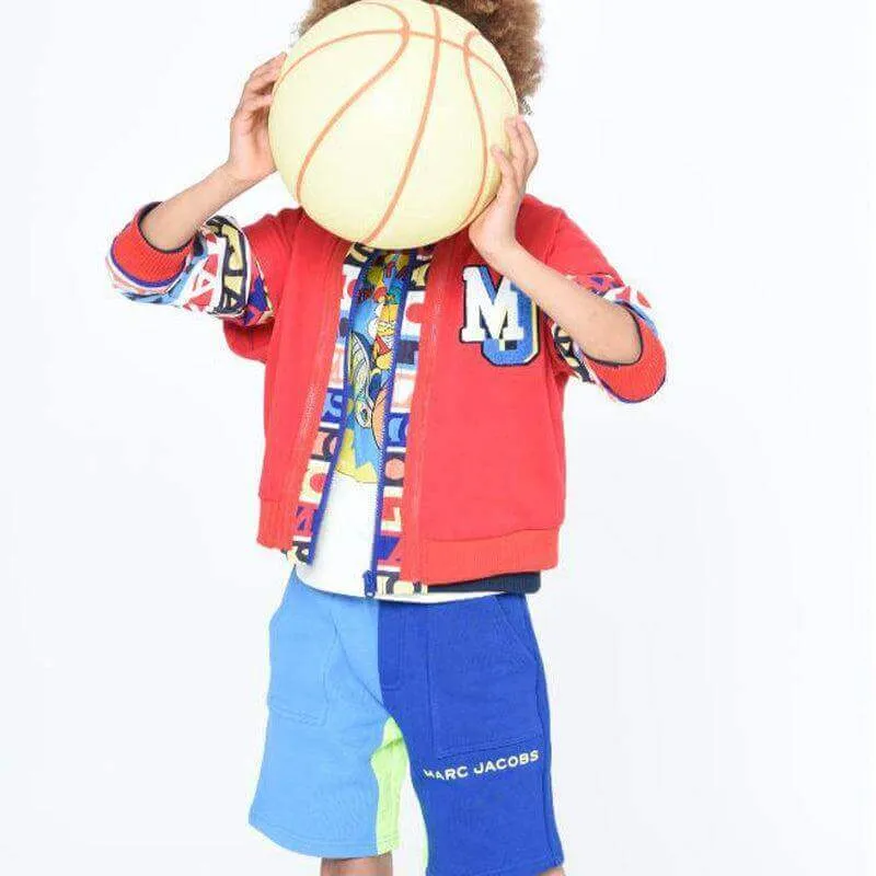 Jungen Kurze Hose mit Blauem Farbblock