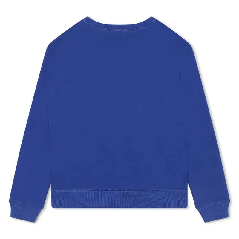 Jungen Blau Baumwoll Sweatshirt a