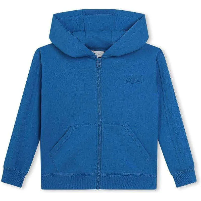Jungen Blau Geprägter Hoodie