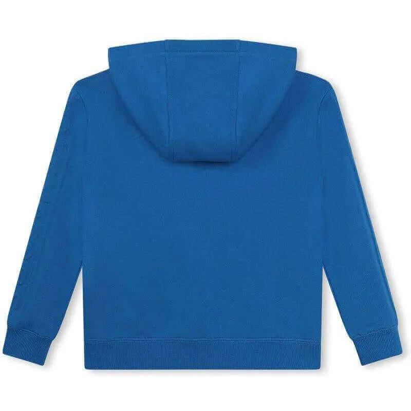 Jungen Blau Geprägter Hoodie