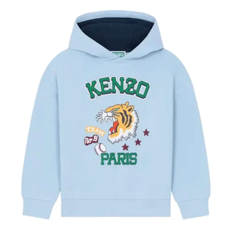 Jungen Blauer Kapuzenpullover