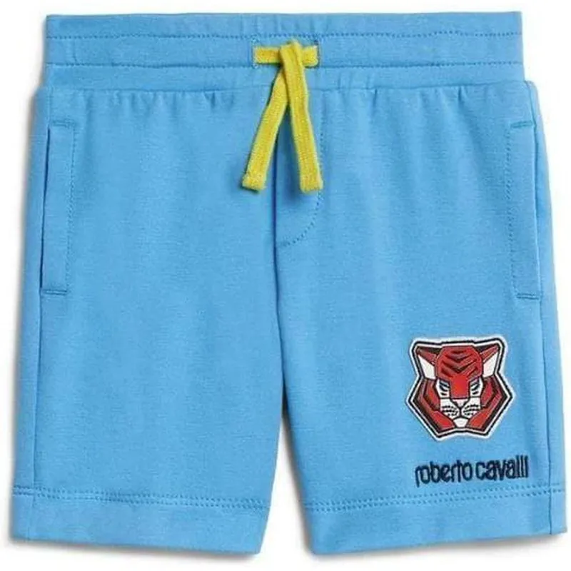 Jungen Blaues Trikot Tiger Shorts