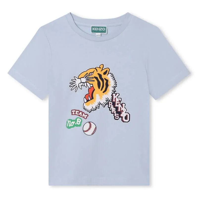 Jungen Blau 'KENZO CLUB D1' Kurzarm T-Shirt