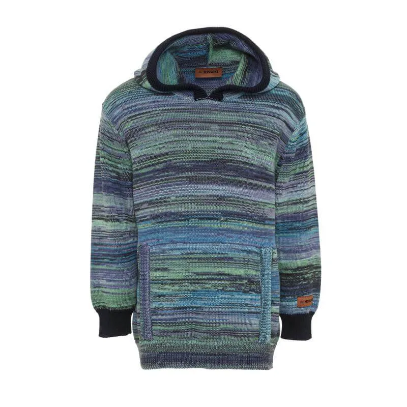 Blaue Strickjacke für Jungen