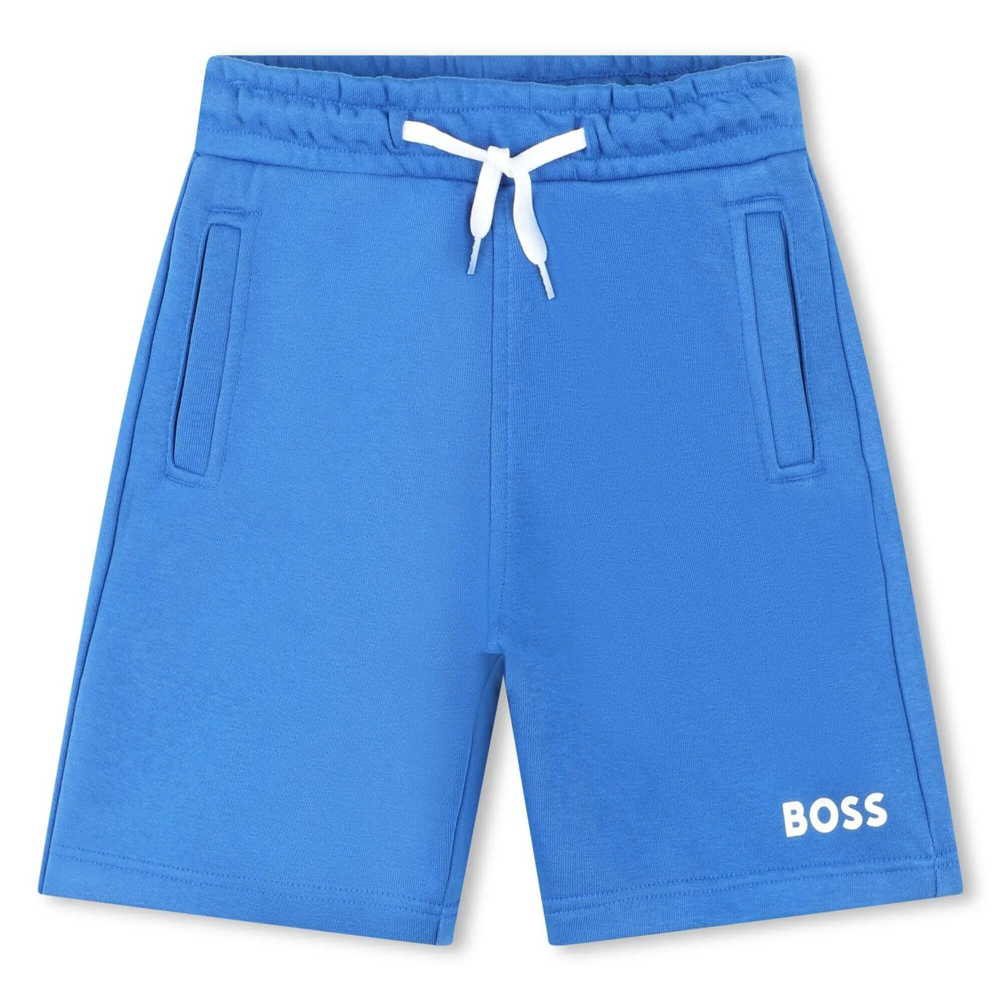 Jungen Blaue Logo Fleece Shorts