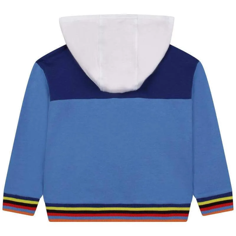 Jungen Blau Logo Kapuzenpullover