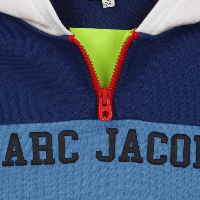 Jungen Blau Logo Kapuzenpullover