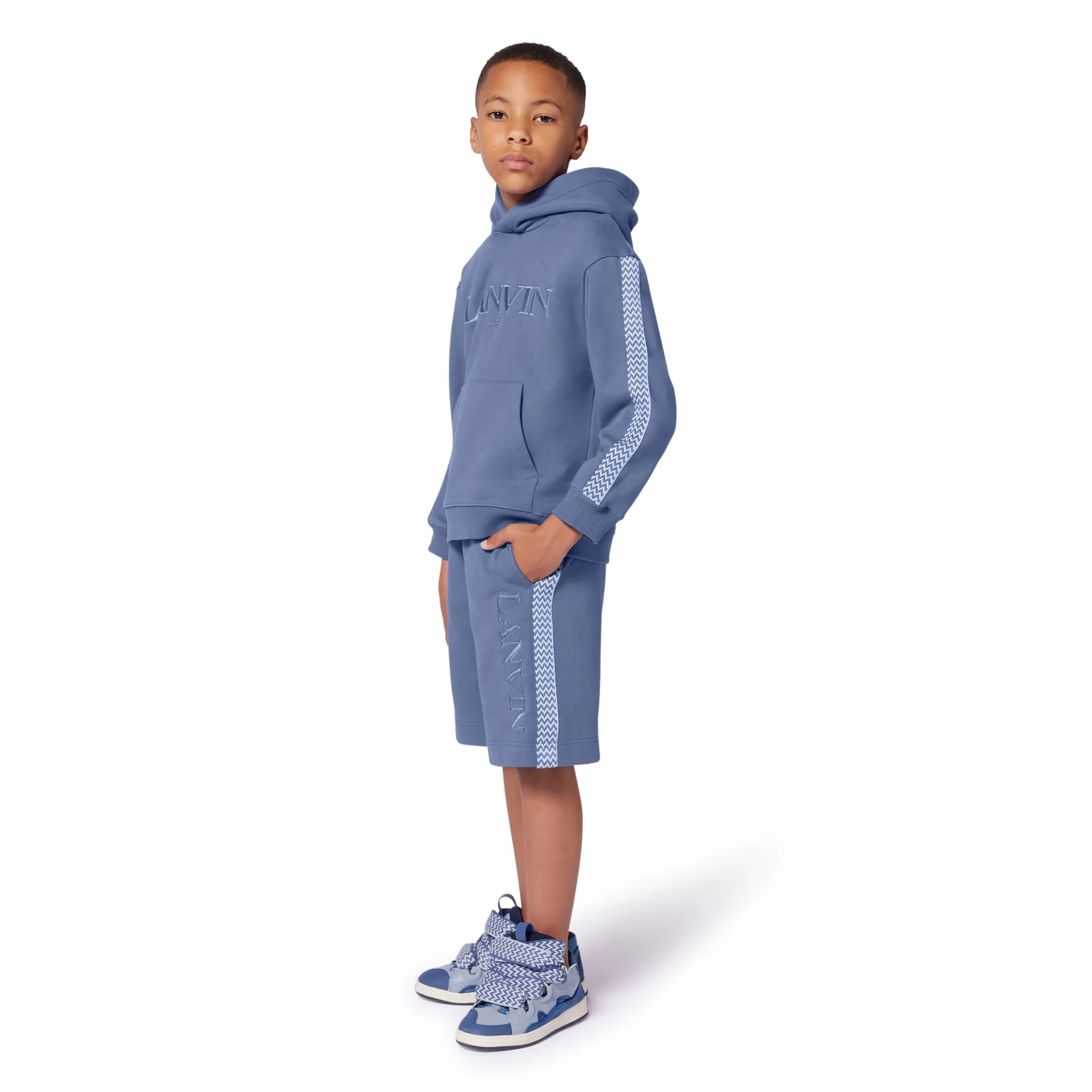 Jungen Blaue Logo Shorts