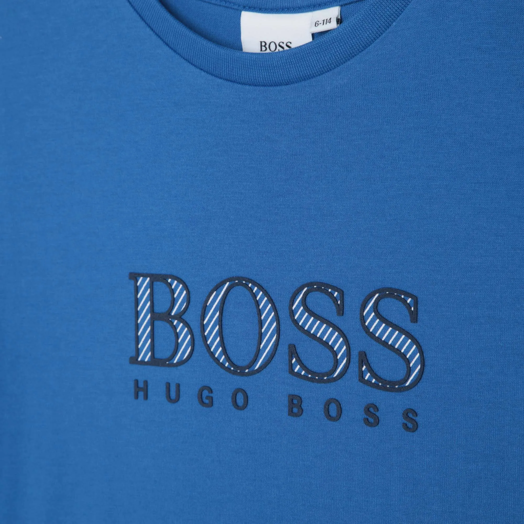 Jungen Blaues Logo T-Shirt