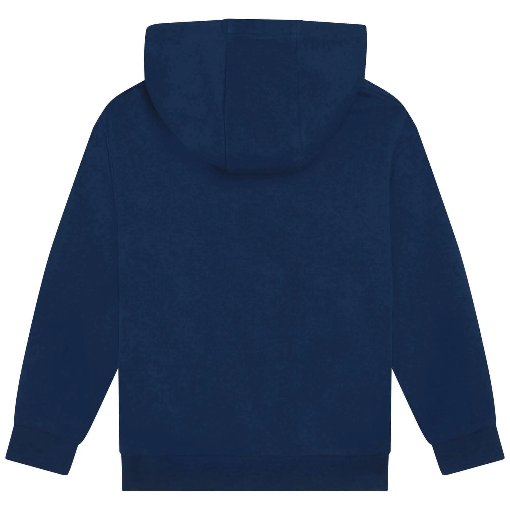 Jungen Blaues Logo Reißverschluss Hoodie
