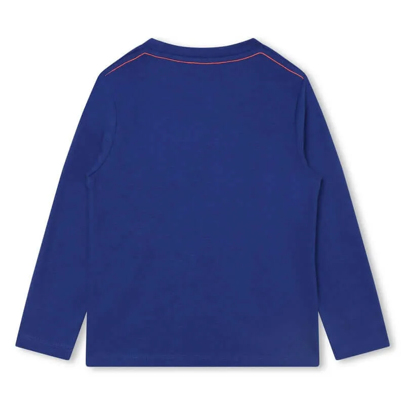 Jungen Bio-Baumwoll-Oberteil in Blau