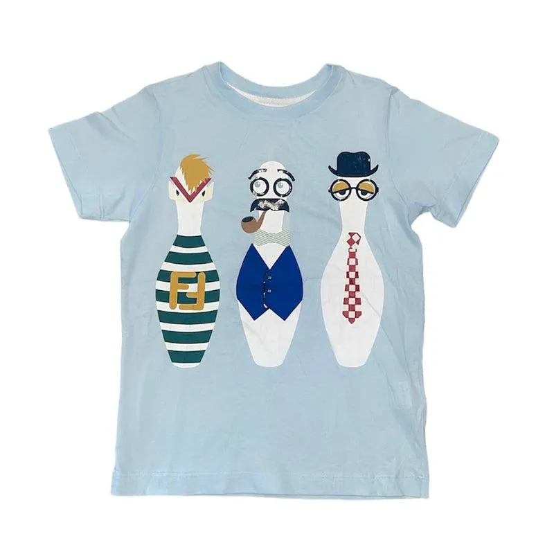 Blaues Pins T-Shirt für Jungen