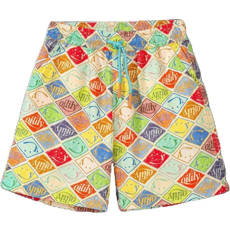 Jungen Blaue Plank Shorts