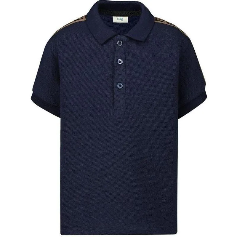 Blaues Polohemd für Jungen